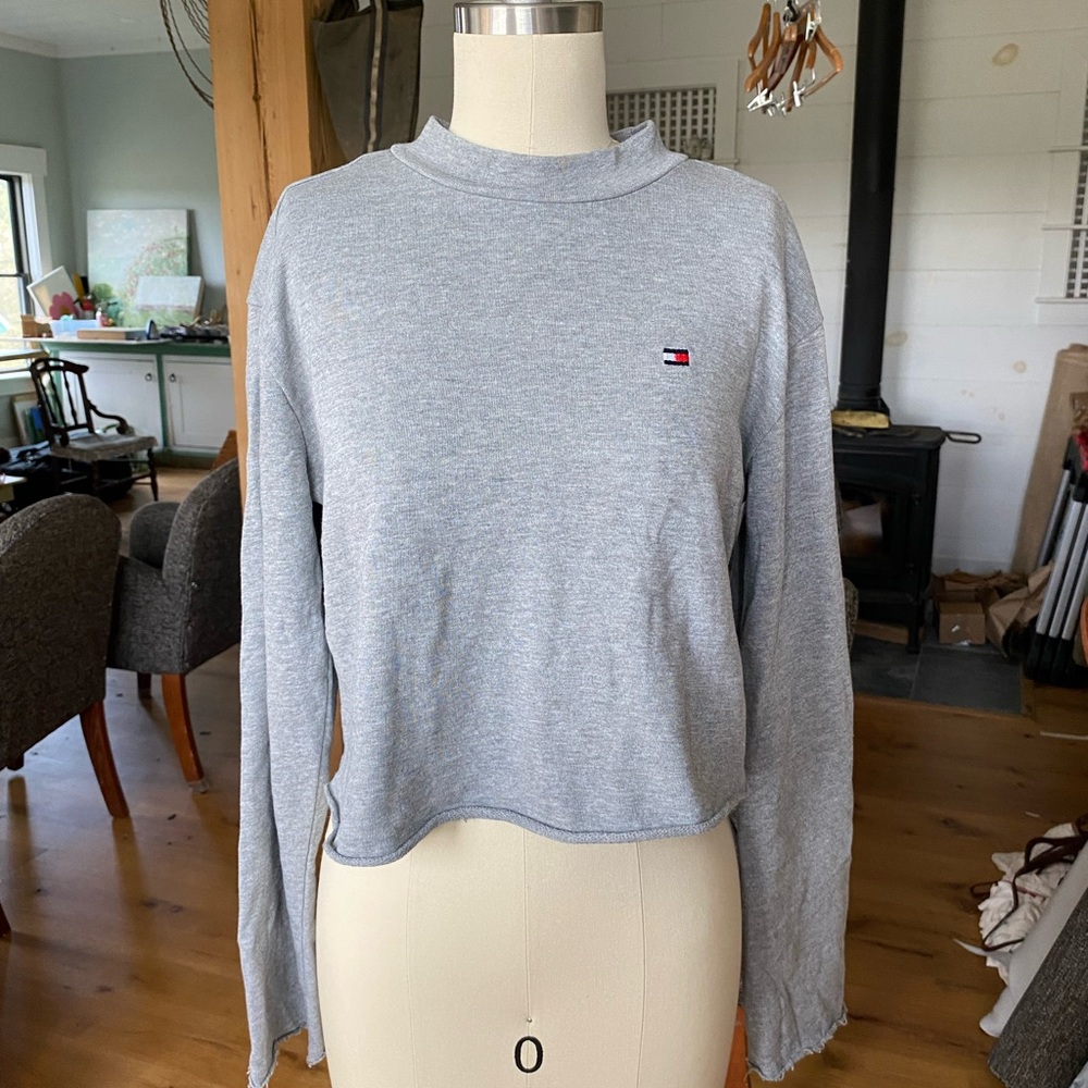 Tommy Hilfiger Light Gray Women's Crop Top